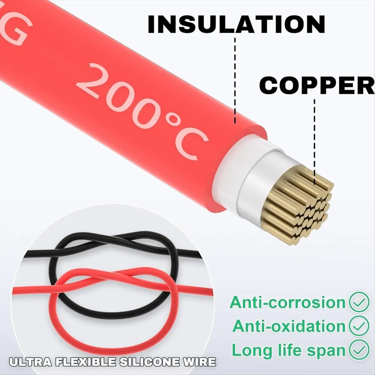 Immagine 6: Connettore di Scollegamento Rapido per Batteria ABFA 50A con Cavo 8AWG e Kit Connettore per Cavo di Prolunga con Staffa di Monta