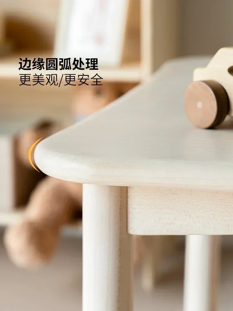 Small Table Children's Toy Table Solid Wood Early Education Reading and Learning
