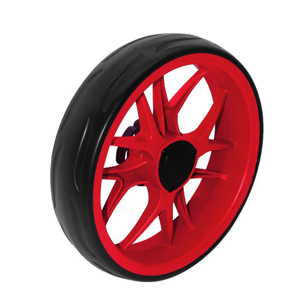 Golf Push Cart Wheel Replacement For Trolleys 25.5cm OD & 10mm Axle EVA Tread All-Terrain Grip Optimal Size 1pc Wheel