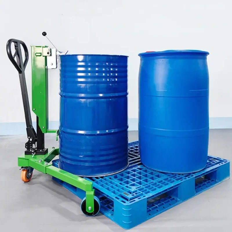 Hydraulic Drum Truck Handling Truck Manual Trolley Drum Loading and Unloading Trailer Forklift/