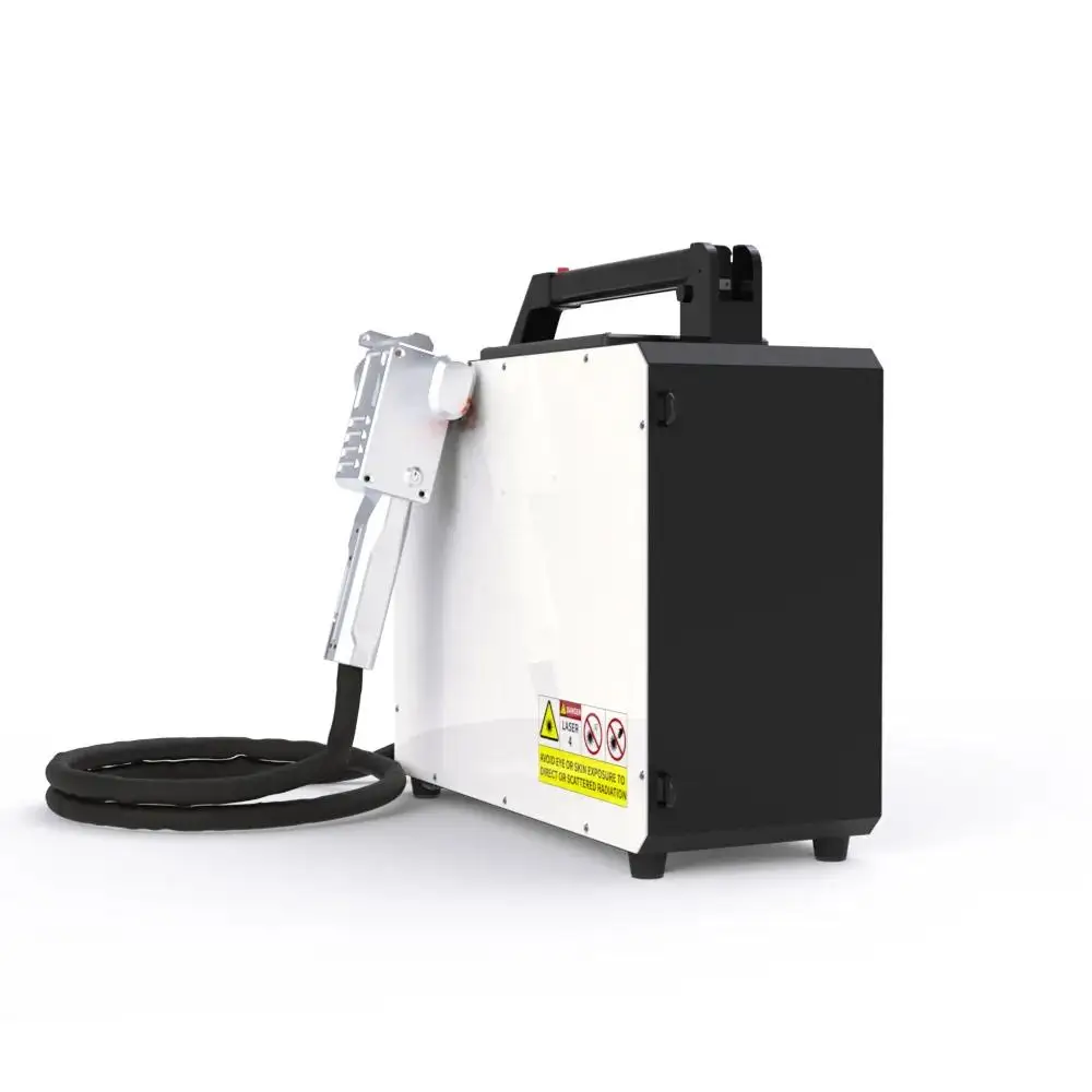 50W 100W Portable Handheld Pulse Type Fiber Laser Cleaning Machine With Backpack, Pulsed  Laser Cleaning Machine