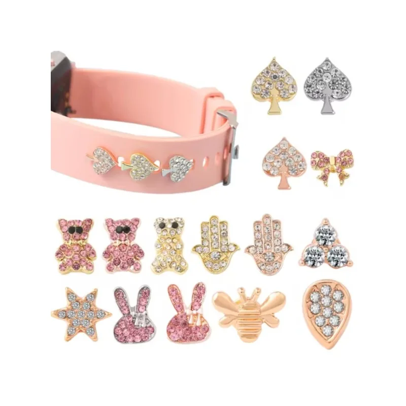 Silicone Strap Metal Decorative Nail For Apple Watch Personalized Interesting Decorative Jewelry Charm Stud Accessorie For watch