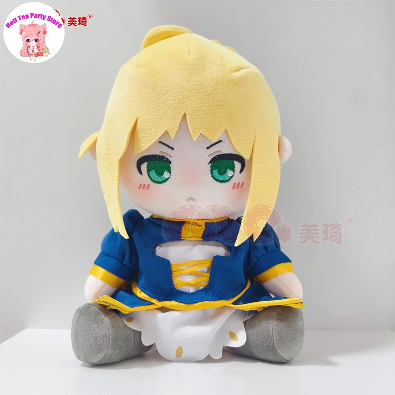 

30cm Altria Pendragon Cute Sitting Posture Stuffed Plush Doll Game Fate/stay night Cosplay Anime Cartoon Toys Figures Gift