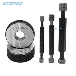 Thread ring gauge G pipe thread plug gauge Precision external Screw Gage Pitch Thread Test Tool G1/16 G1/8 G1/4 G3/8 G1/2 G3/4