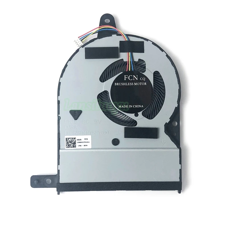 New Laptop CPU Cooling Fan for Asus TP510 TP510U TP510UA TP510UQ Cooler Radiator DFS501105PR0T FK15 DC 5V 0.5A 4pin