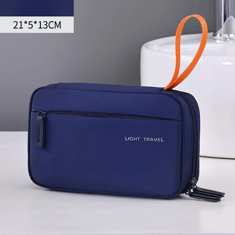 Neceser de viaje 3 en 1 para hombre, organizador de artículos de tocador Oxford, Kit Dopp, bolsa de afeitar resistente al agua, bolsa de cosméticos, organizador de maquillaje