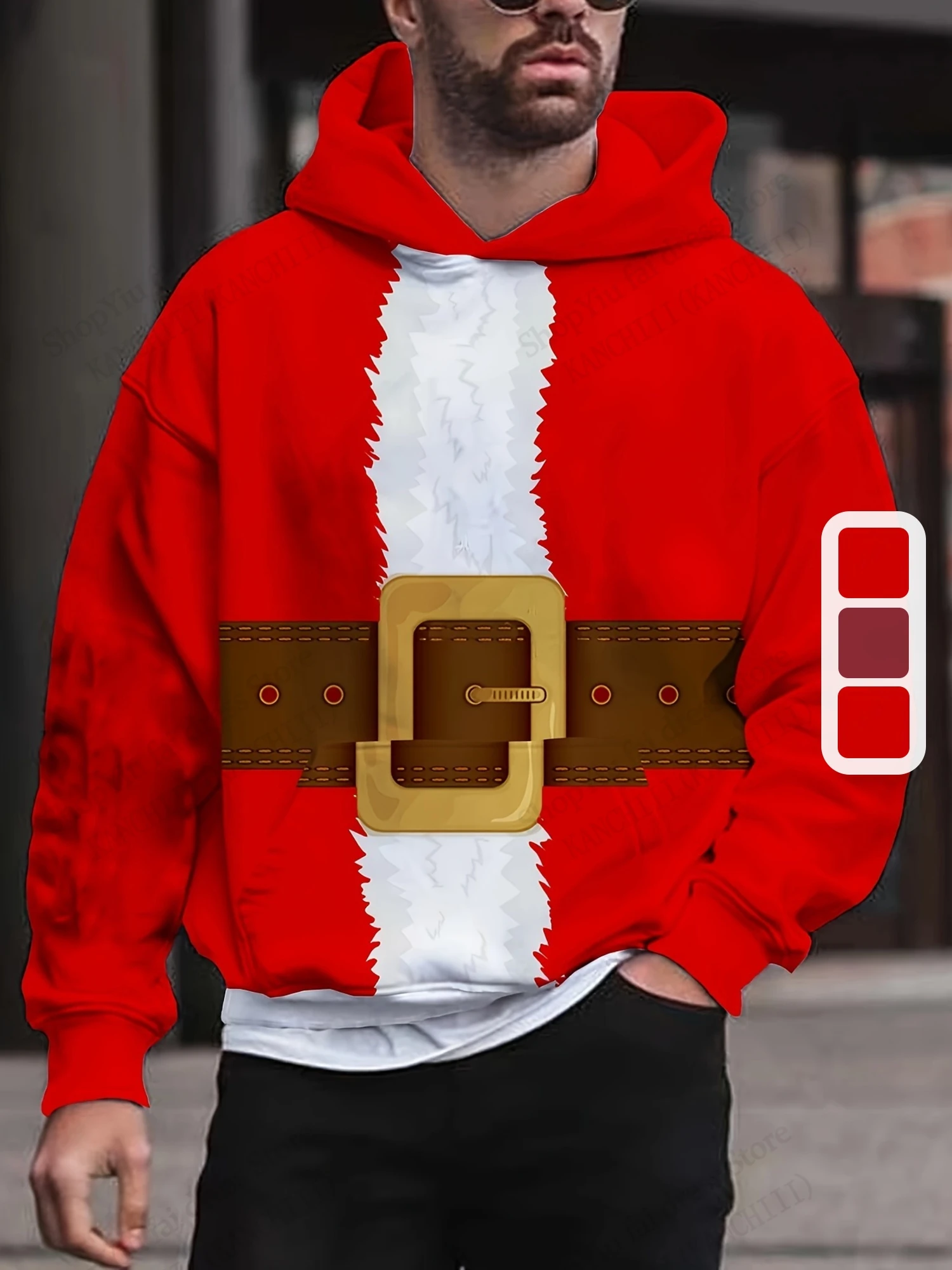 2026 新しいクリスマスサンタクロース 3d プリントパーカー男性女性ファッションクリスマスパーカースウェットシャツティーンズトラックスーツ男性服パーティー