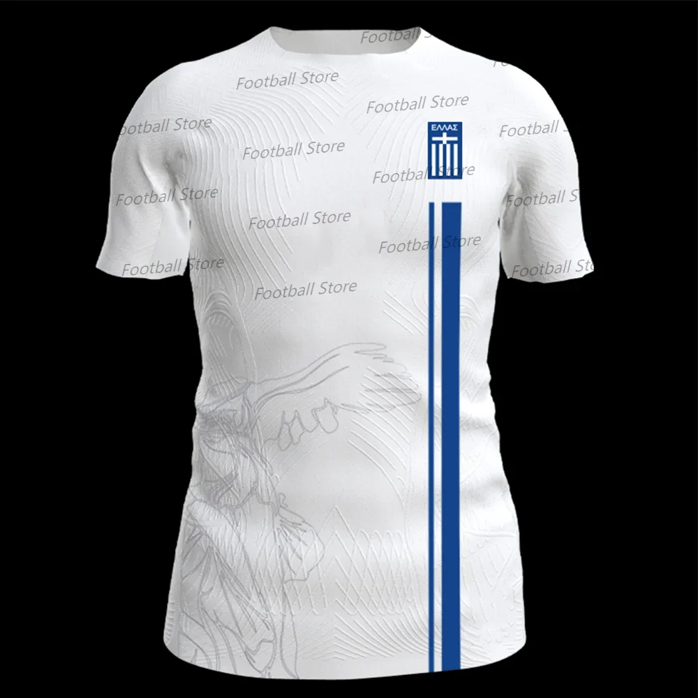 

T-shirt For Men Greece Football Style Ελλάδα Ποδόσφαιρο Jersey Men Boy Jersey 2025 Home Jersey Adult Jersey Kit