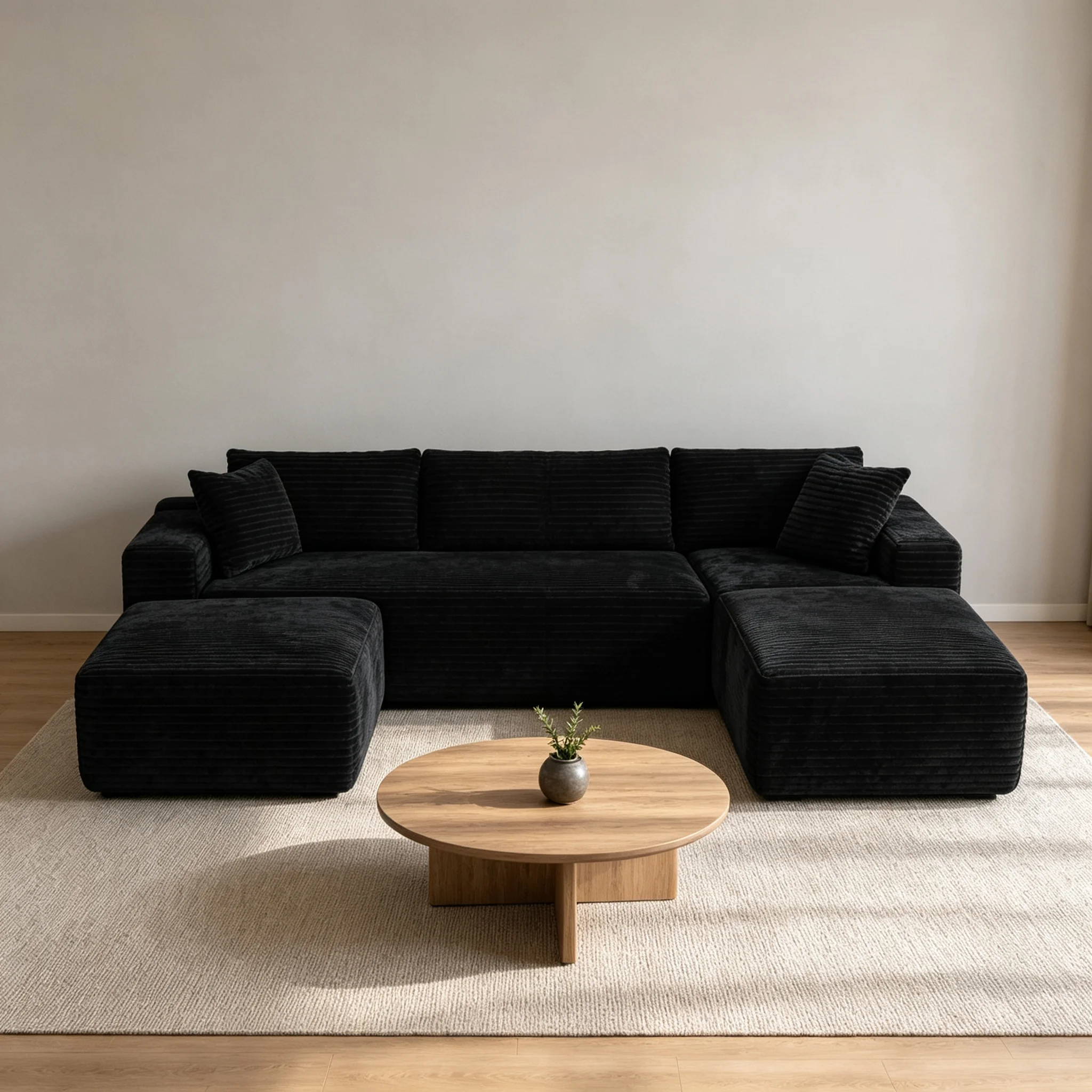 Soft Foam Compressed Sofa Set Stain Resistant Sectional with 10 Year Warranty for Resort Hotel Guest Room Furniture