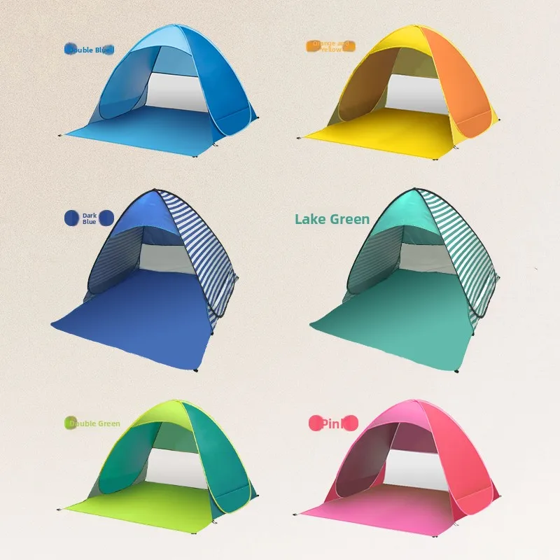 

Portable Folding Cam Tent for Boys And Girls Qui Set up Beach Cam Picnic Tent Double Person Outdoor Easy to Carry