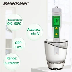 New Portable ORP PH Meter ORP-169E ORP-169F Water Quality Tester LCD Display For Drinking Water Purity Swimming Pool Aquarium