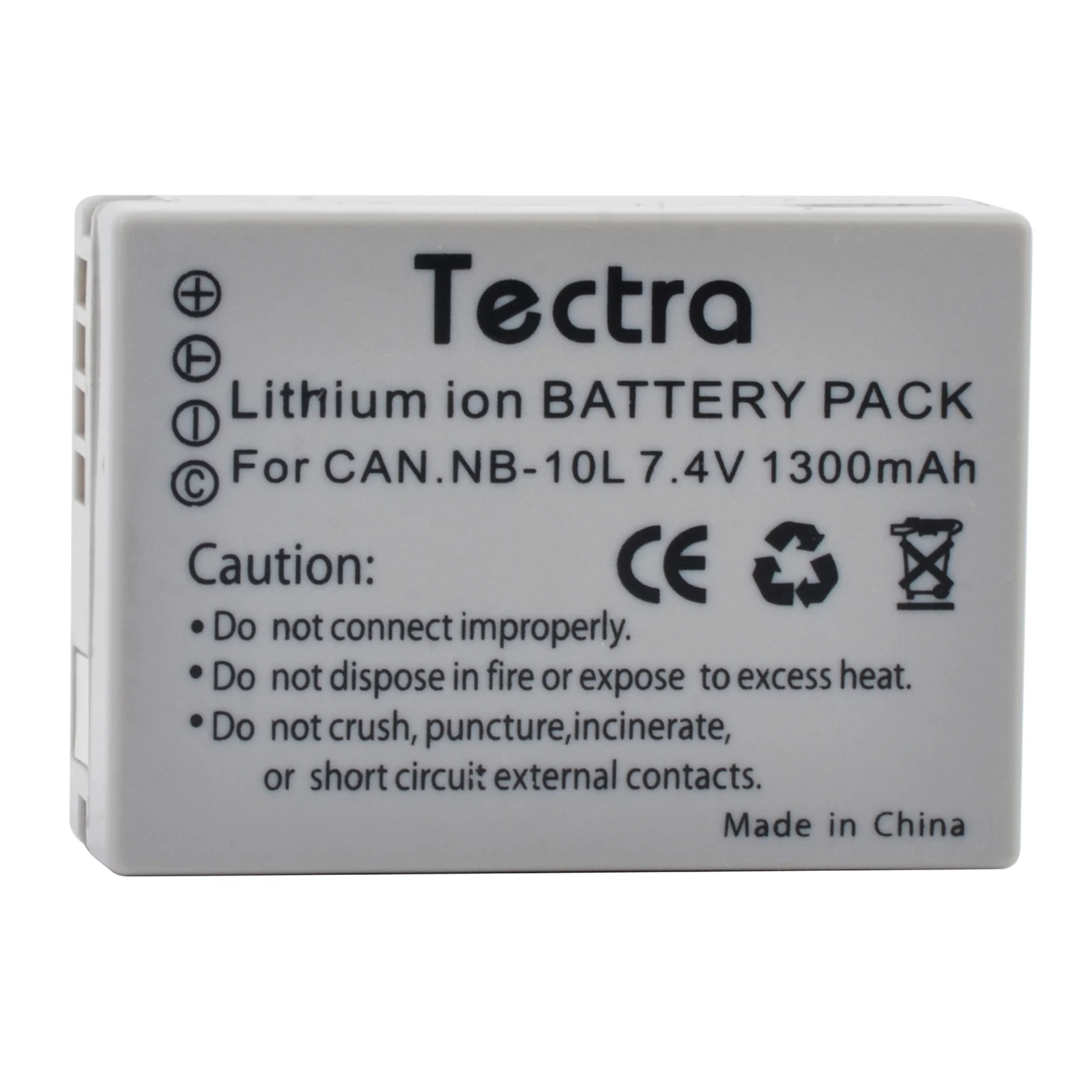 بطارية Tectra NB-10L وشاحن مزدوج لكاميرا Canon PowerShot G15، G16، G1X، G3X، SX40 HS، SX40HS، SX50 HS، SX60 HS الرقمية