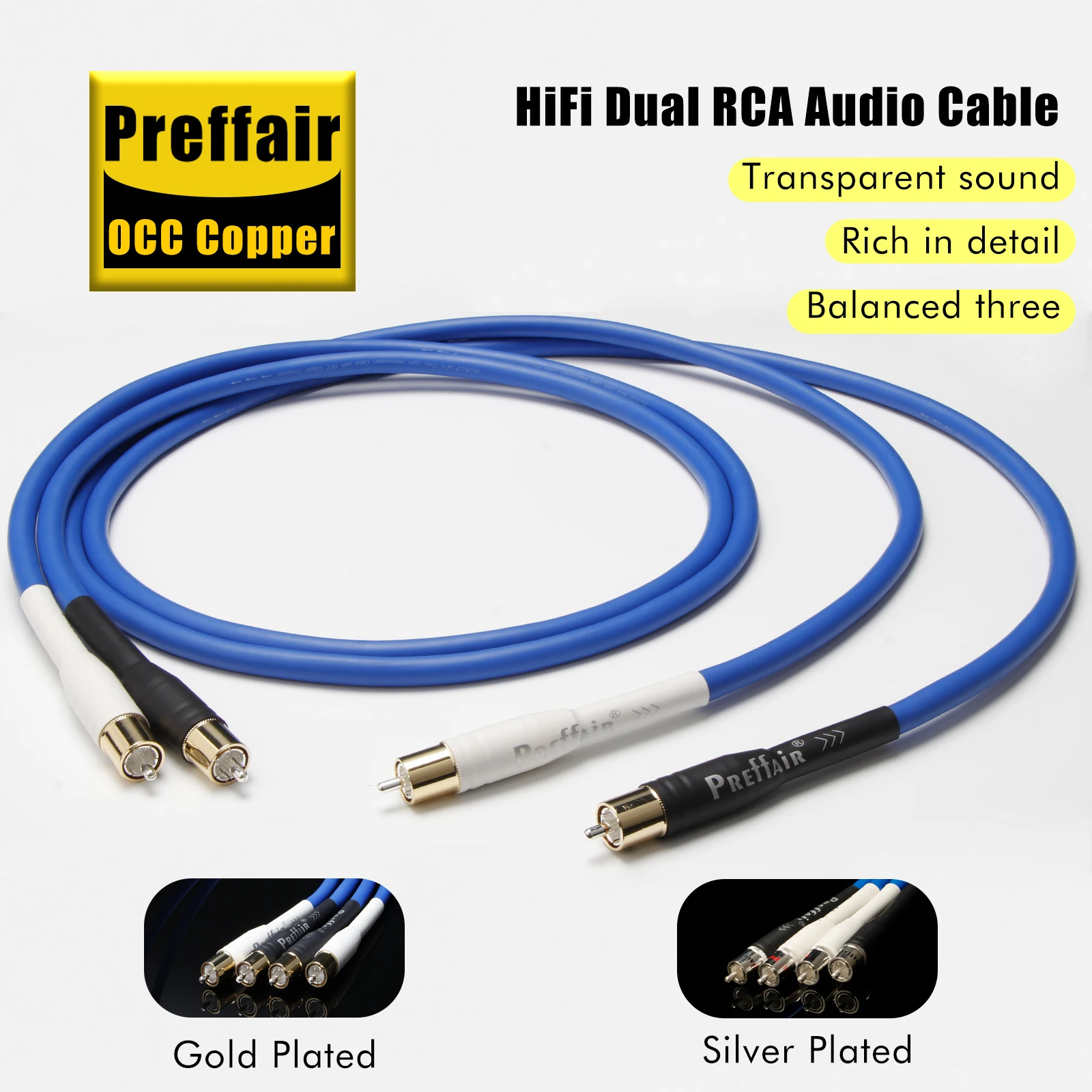 

Соединительный кабель X416 RCA с предустановленным позолоченным/посеребренным штекером RCA HIFI Аудиокабели RCA для ЦАП/AMP