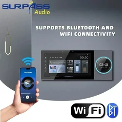 Android 8.1 System Smart Home 6 Inch Touch Screen Wifi BluetoothTuya Wall Amplifier Built-in 1W Speaker Support RS485 ZigBee