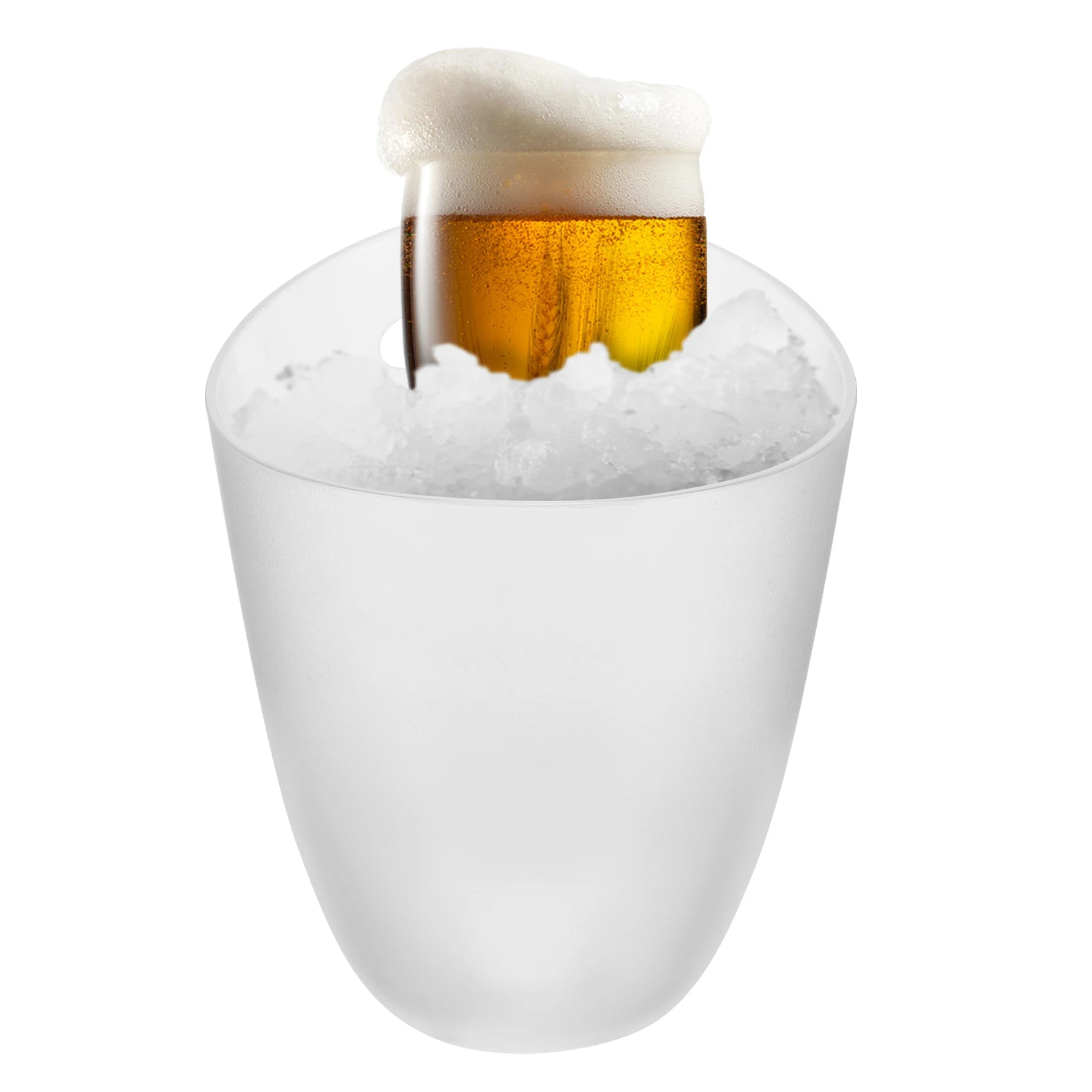 

Handheld Bucket Ice Cube Serving Beverage Buckets for Drinks Clear Plastic Customized Tub