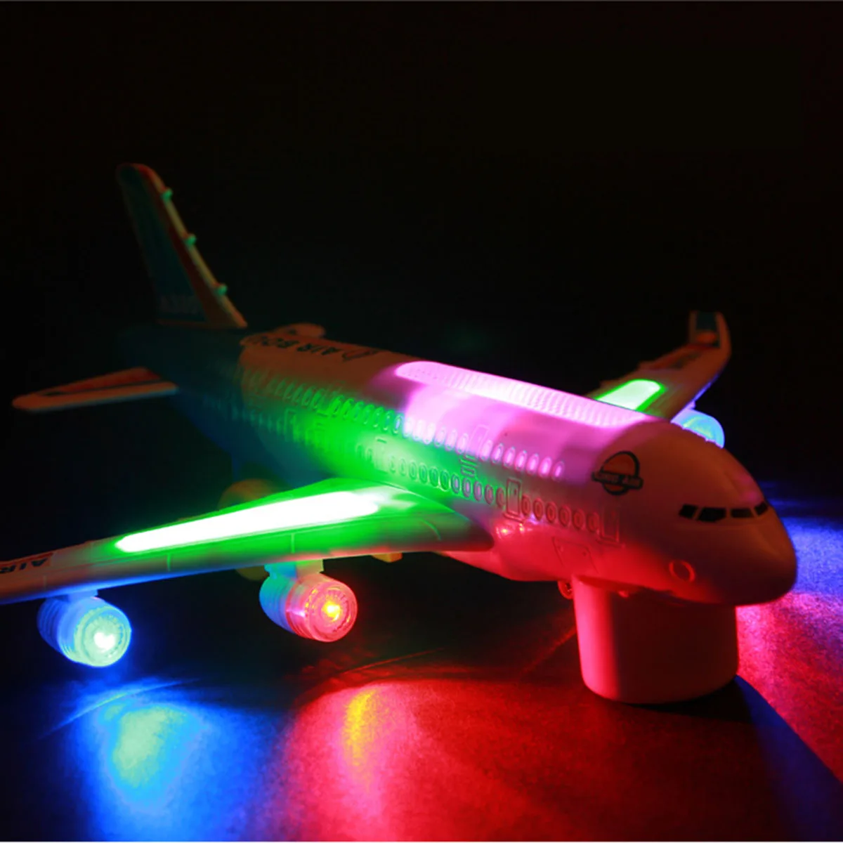 

Flash Passenger Plane Realistic Toy Sounds Airplane Toys for Kids with Music Colorful