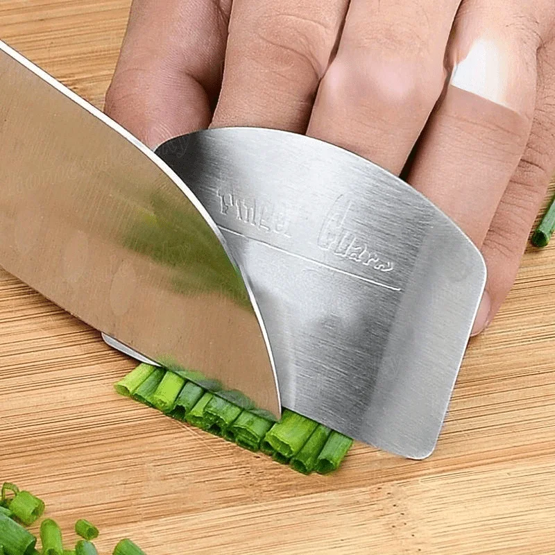 1pc Pcs Stainless Steel Kitchen Tool Hand Finger Protector Knife Cut Slice Safe Guard
