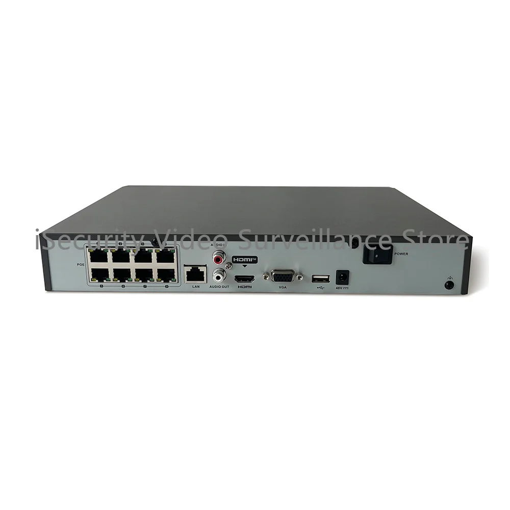 Hikvision DS-7608NI-Q1/8P 8ch POE NVR 1 Port SATA ochronny zabezpieczający rejestrator wideo 1U HDMI i VGA wyjście H.265