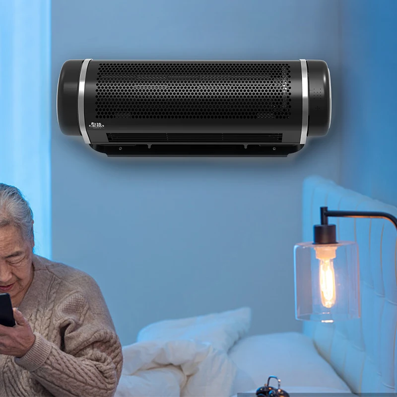 2026 New Household Voice Smart Convection Fan Sterilization air Cooling Bladeless Fan  Wall Mount Fans