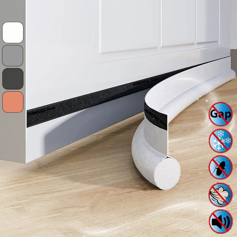

Leather Door Bottom Seal Strip Weatherstrip Under Door Draft Stopper Acoustic Foam Gap Draft Blocker Insulation Door Strip Seal