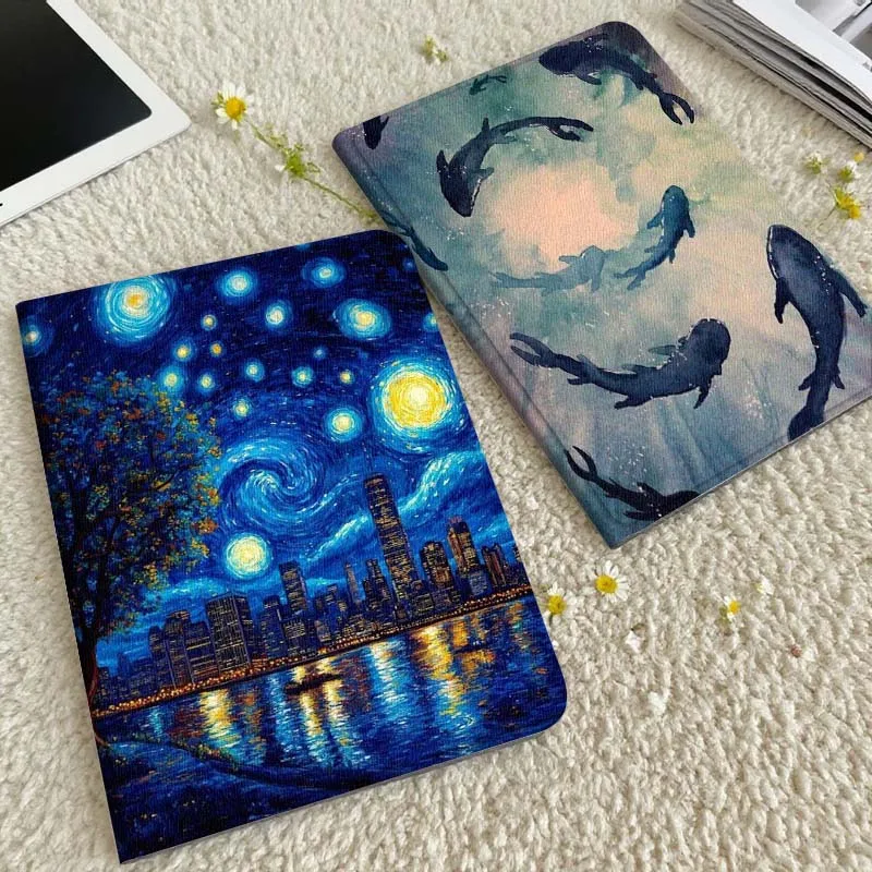 

Starry Night City View Tablet Case For Xiaomi Redmi Mini Pad SE K 2 4 5 6 7 8 2023 2025 11 8.8 11.2 10.1 Pro Gift
