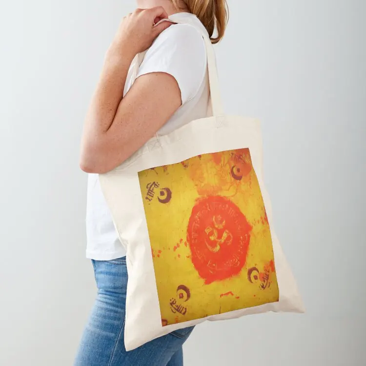 Om Shanti Batik-Design Tote Bag Women's shopper bag Beach bag tote university
