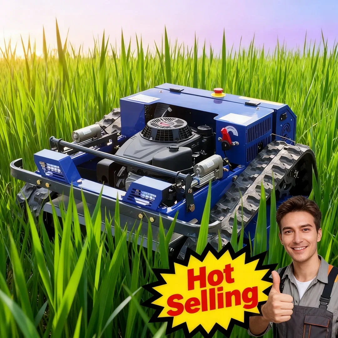 

Customized 550mm Cutting Width Crawler Robot Lawn Mower Remote Control Zero Turn Automatic Factory Price