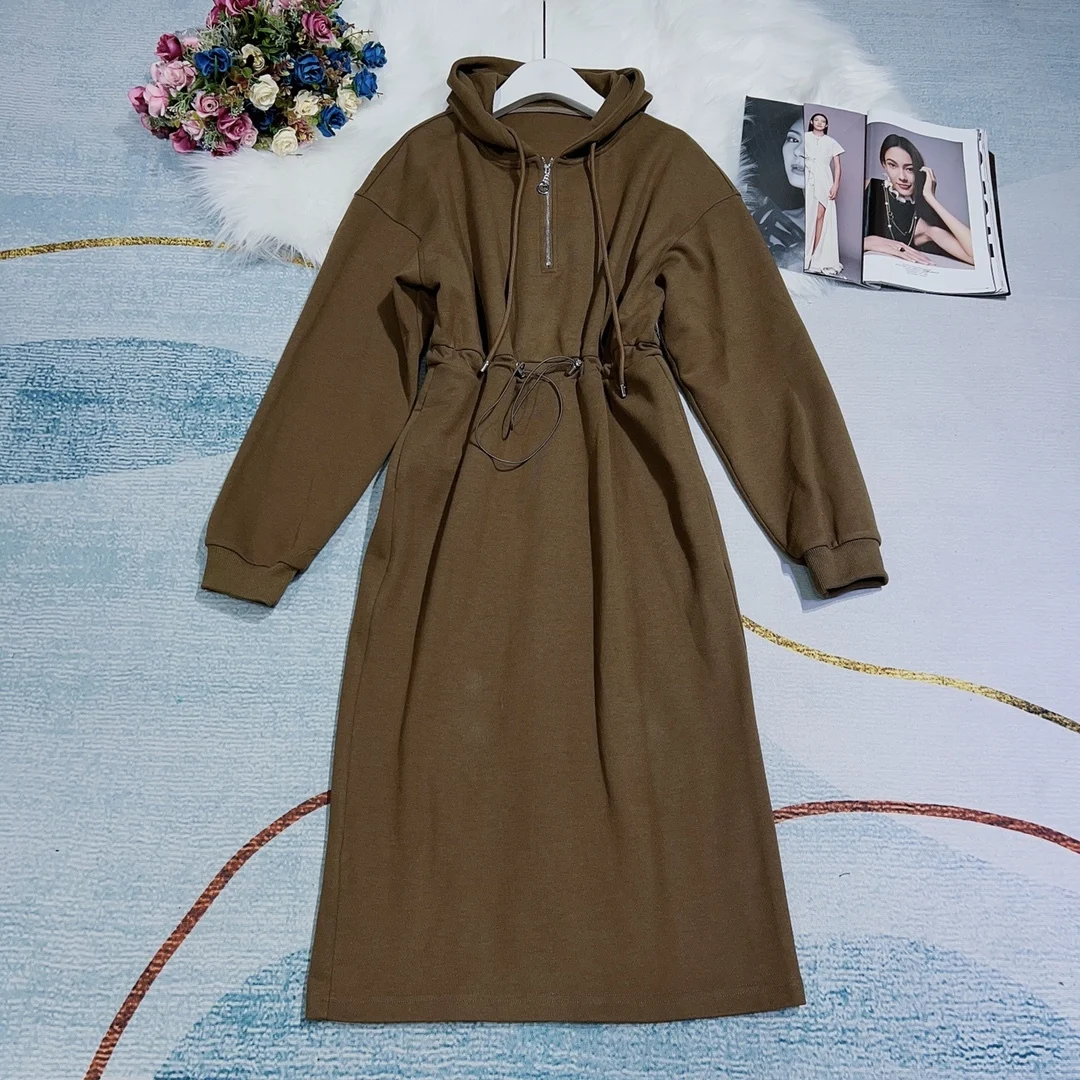 

Winter 2023 Autumn New and Women's Casual Simple Handsome Dress 0921