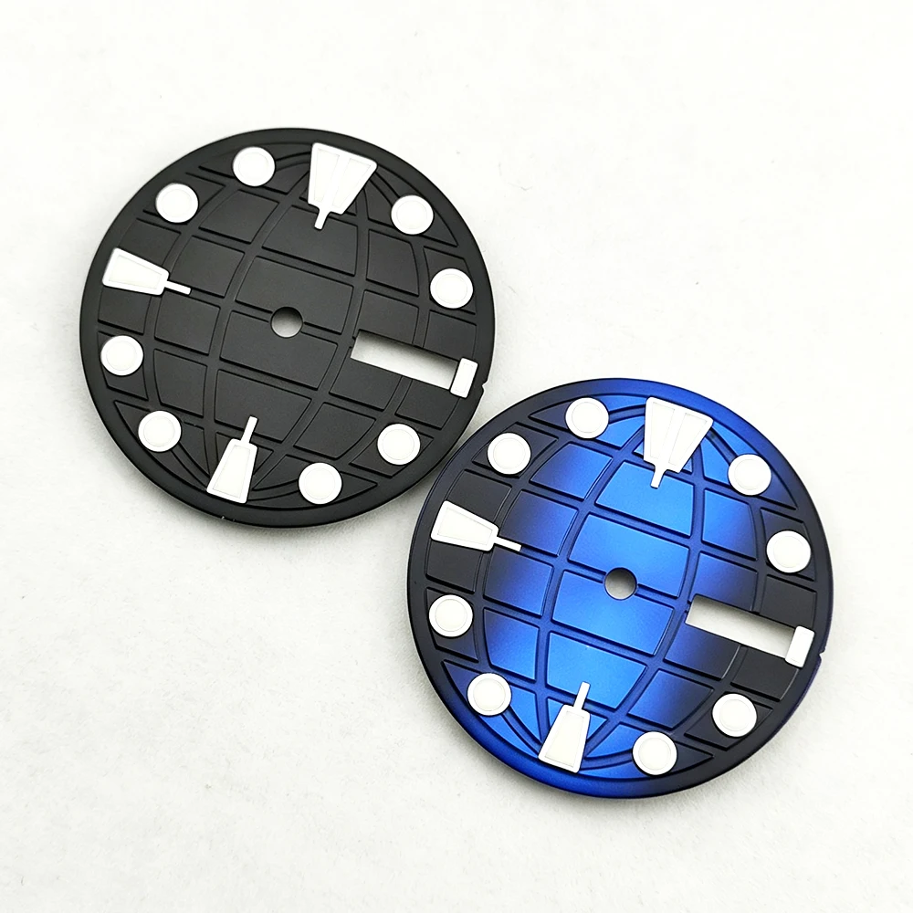NH36 dial 28.5mm dial green luminous lumen Gradient dial dial suitable for NH36 movement men watch dial Watch accessories