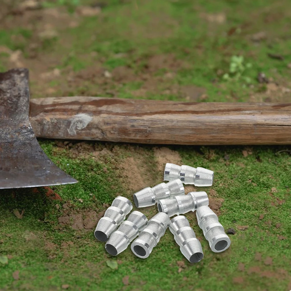 8 pezzi durevoli in ferro e acciaio con manico per ascia, cunei, accessori per il fissaggio del martello, strumento agricolo, hardware di sicurezza rotondo, rinforzo per la divisione