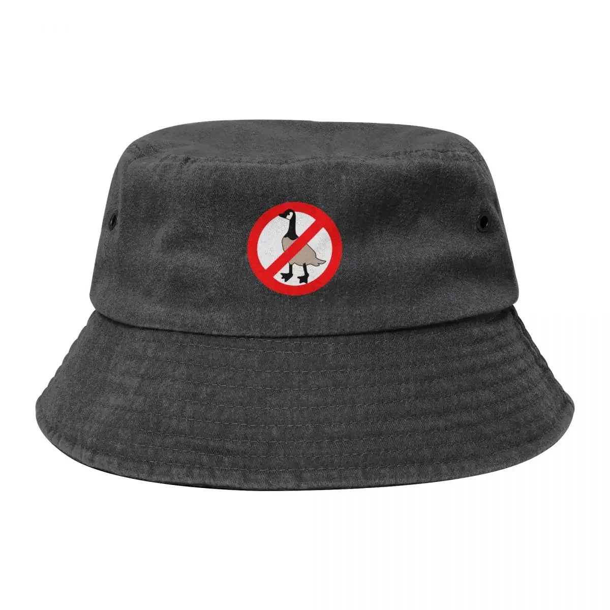 No Canadian Geese Goose No Geese Allowed Bucket Hat black Wear |-F-| Boy Child Women's