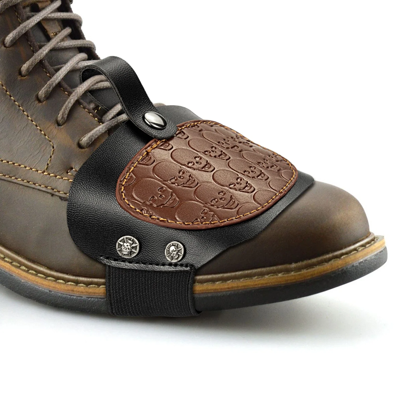 

Motorcycle Gear Shifter Pad Shoe Cover - Anti-Slip Rubber Boot Protector Scratch Proof Rubber Guard Adjustable Strap