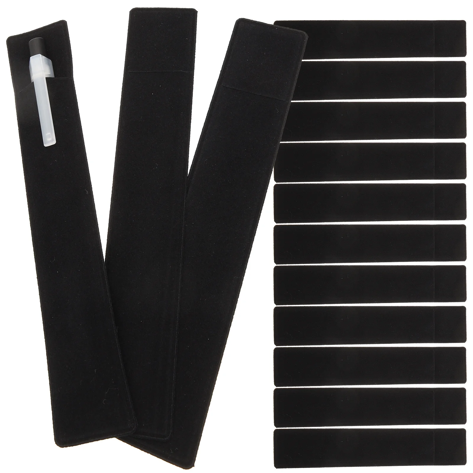 

30pcs Thickened Pen Pouch Single Pen Storage Bag Scratch-Proof Lightweight Organizer For Office School Gift Packaging
