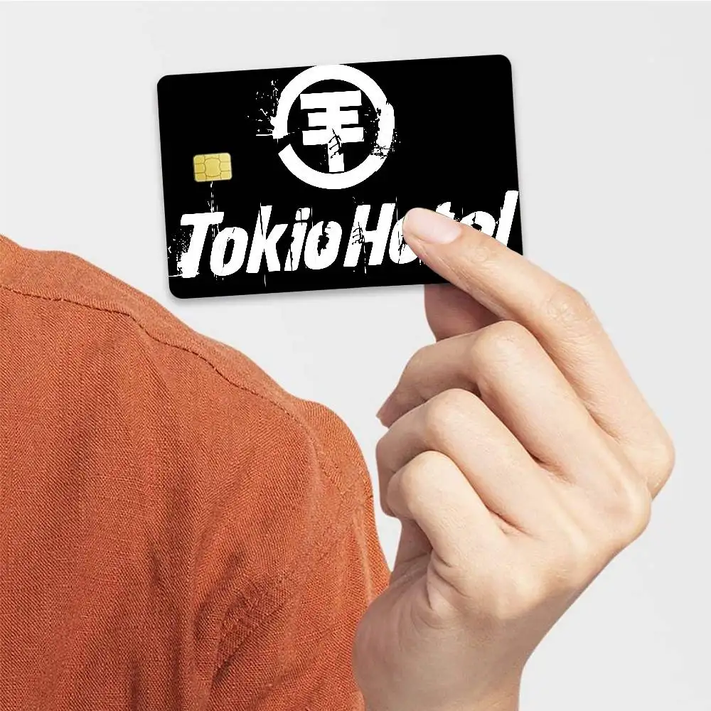 Tokio Hotel Rock Band Anmie غطاء جلدي لبطاقة الائتمان وبطاقة الخصم الأمامية #3