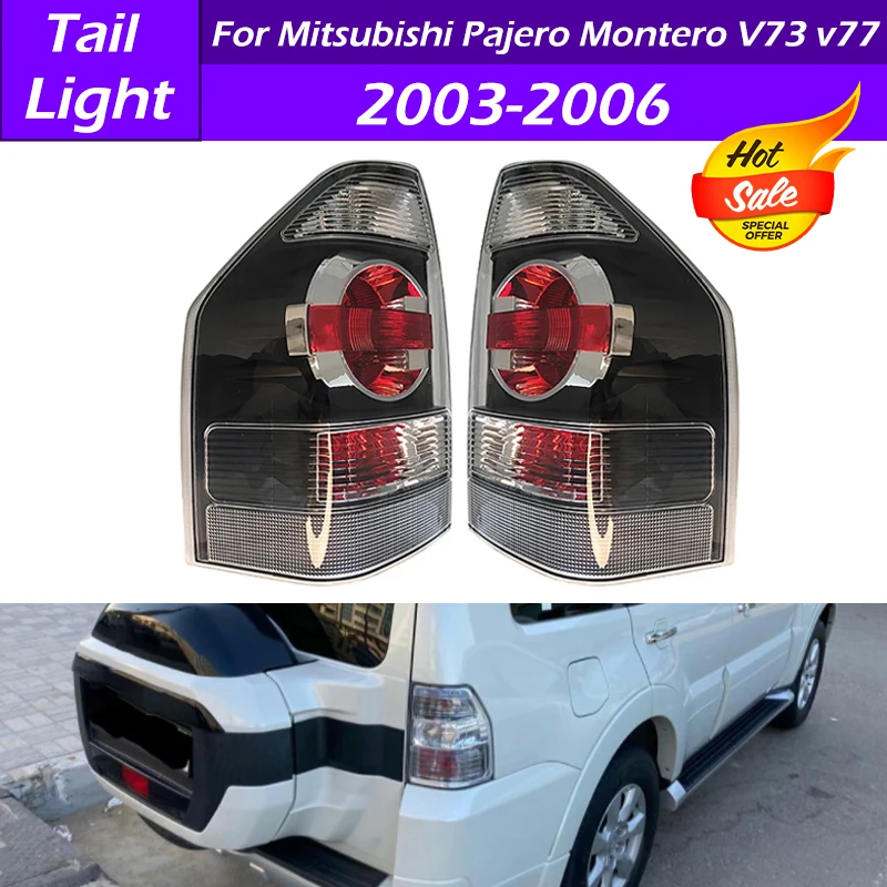 

LED Tail Light Rear Stop Brake Turn Signal Fog Lamp Reflector Car Accessories For Mitsubishi Pajero Montero 2003 2004 2005 2006