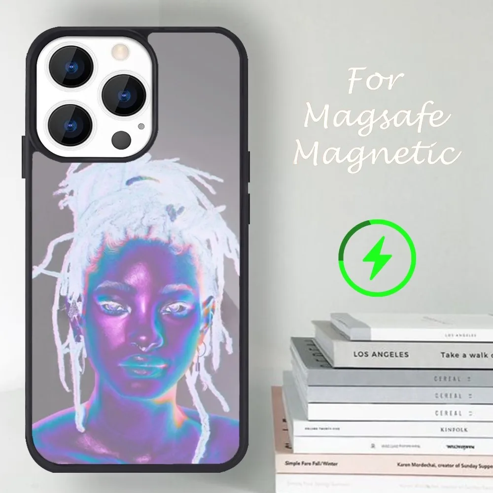 Singer Willow Smith Phone Case For iPhone 14 13 12 11 15 Pro Max Magsafe Magnetic