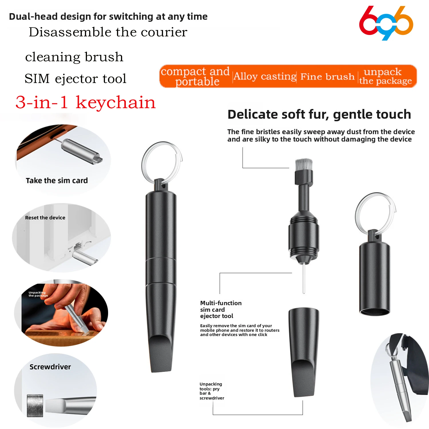 696 Mini Portable 3…