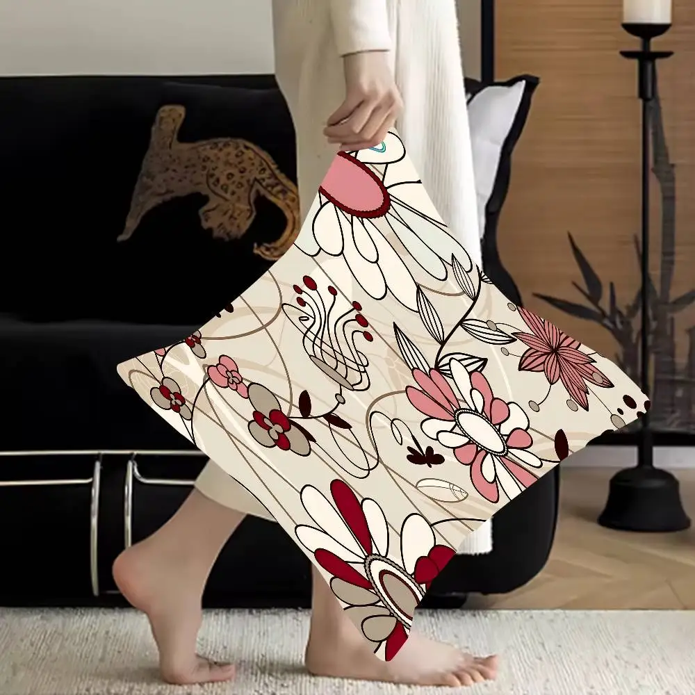 

Vintage Blooms Cushion Cover Inches Farmhouse Decor Home Throw Pillow Covers For Couch Decorations