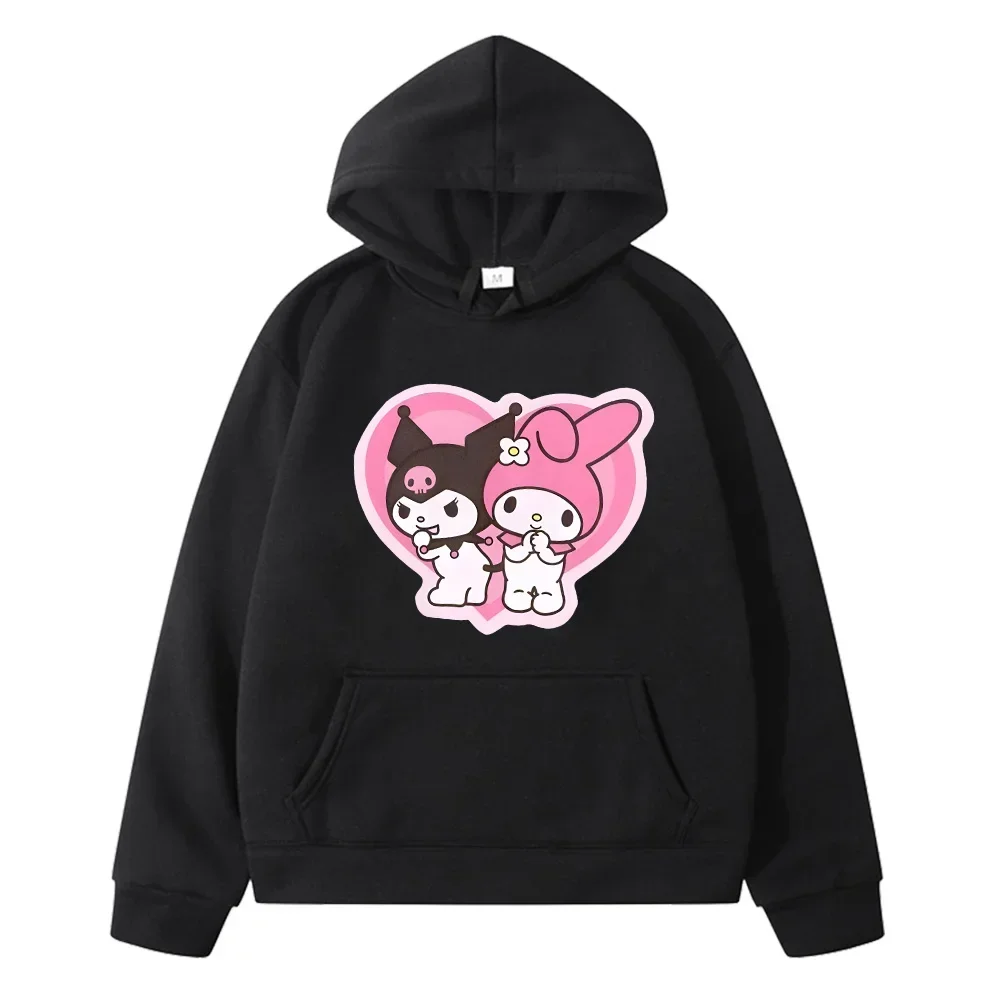 

Sanrio Hoodie Gothic Clothing Winter Kawaii Long Sleeve Women's Cheap Hoodies Harajuku Character Kuromi Clothing