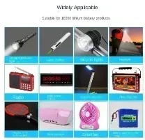 2024 New 18650 Lithium Battery 9900Mah 3.7V Widely Used: Flashlight, Radio, MP3 Player, Rechargeable Battery+Charger