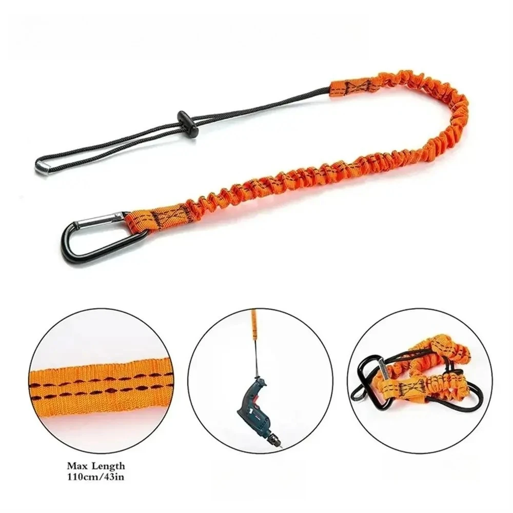 1pc Multifunctional Simple Practical Fall Prevention Tool Safety Rope For High-altitude Work Retractable Elastic Rope Hardware T
