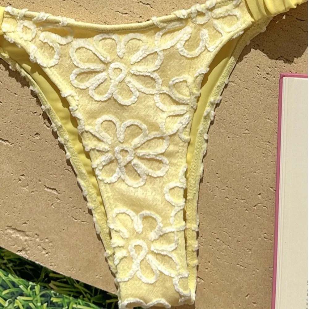 Badeanzüge, zweiteiliges Neckholder-Bikini-Set, Blumenmuster, tiefer V-Ausschnitt, Damen-Bademode, Schnürung, niedrige Taille, Sommer-Strandmode im brasilianischen Stil – Detail 8
