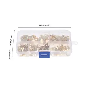 150 peças conector de fio de bloco terminal em caixa m3/m4/m5/m6/m8/m10 terminal de terminais de aterramento tipo o 6 principais vendas terminais eletricos garfo - №5