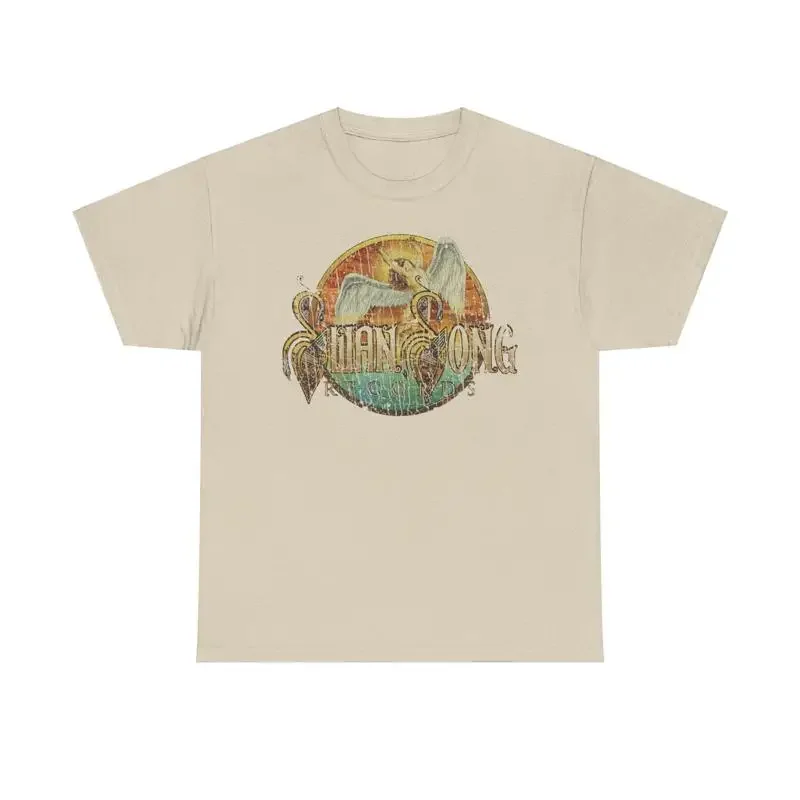 Swan Song Records 1974 England Record Label Rock Band T shirt