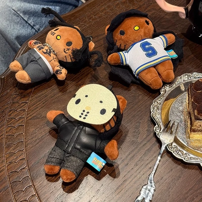 Kawaii سانريو مرحبا كيتي المفاتيح الكرتون الجلد الأسود المغني زوجين على ظهره المفاتيح اللعب حقيبة سستة الديكور فتاة هدية