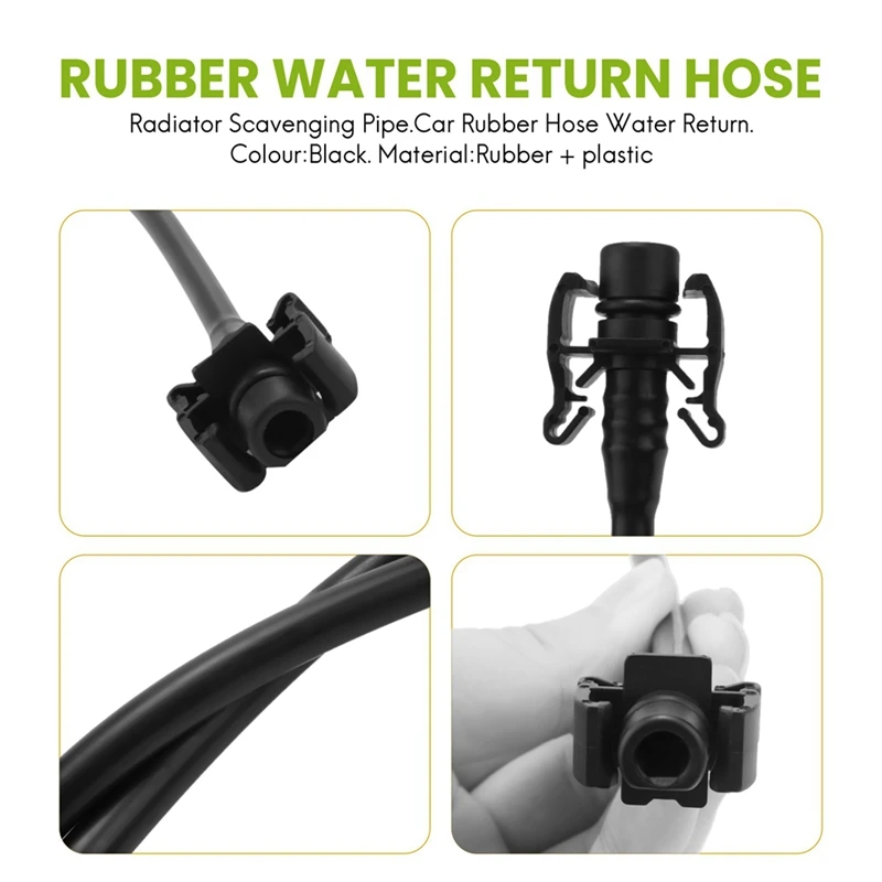 5PCS Auto Water Return Pipe Gas Removal Radiator Scavenging Pipe Rubber Hose 1323Y2 For Peugeot 206 207 For Citroen C2