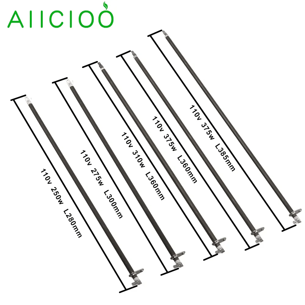 110v Oven Heating Element for Electric oven 250w-375w Air Heating Tube Replacement with Metal Sheet by Annealing SUS304