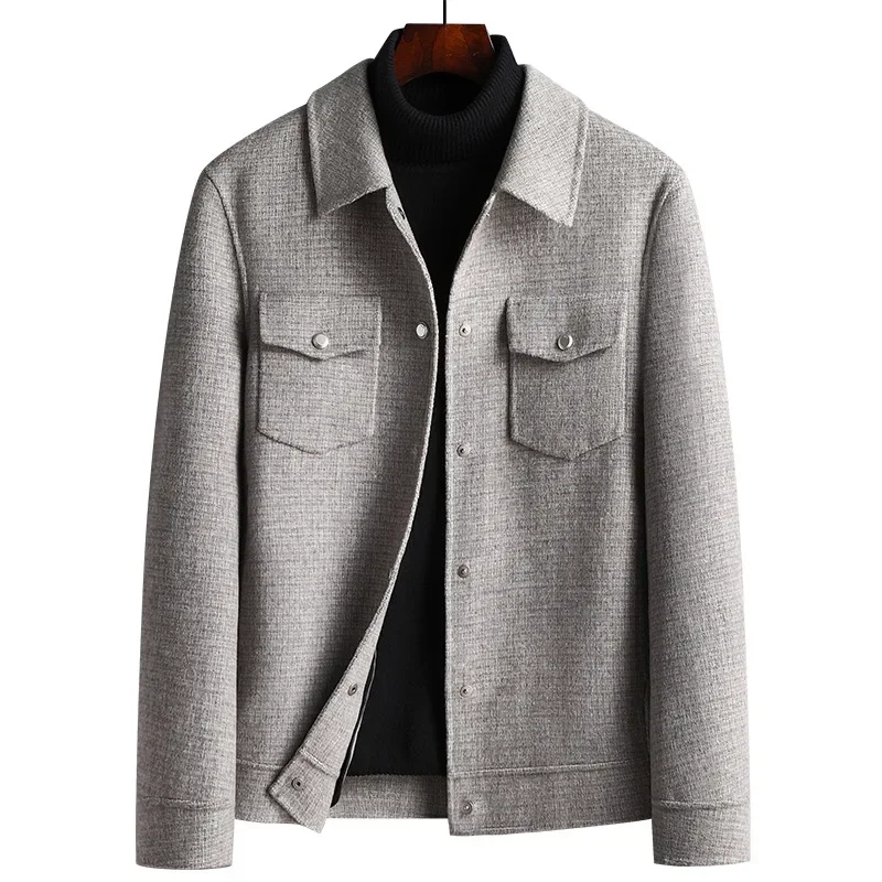 

MRMT 2025 Brand New Men's Wool Double-sided Woolen Jacket Woolen Jacket Men's Youth Retro Tooling Double-sided Woolen Jacke