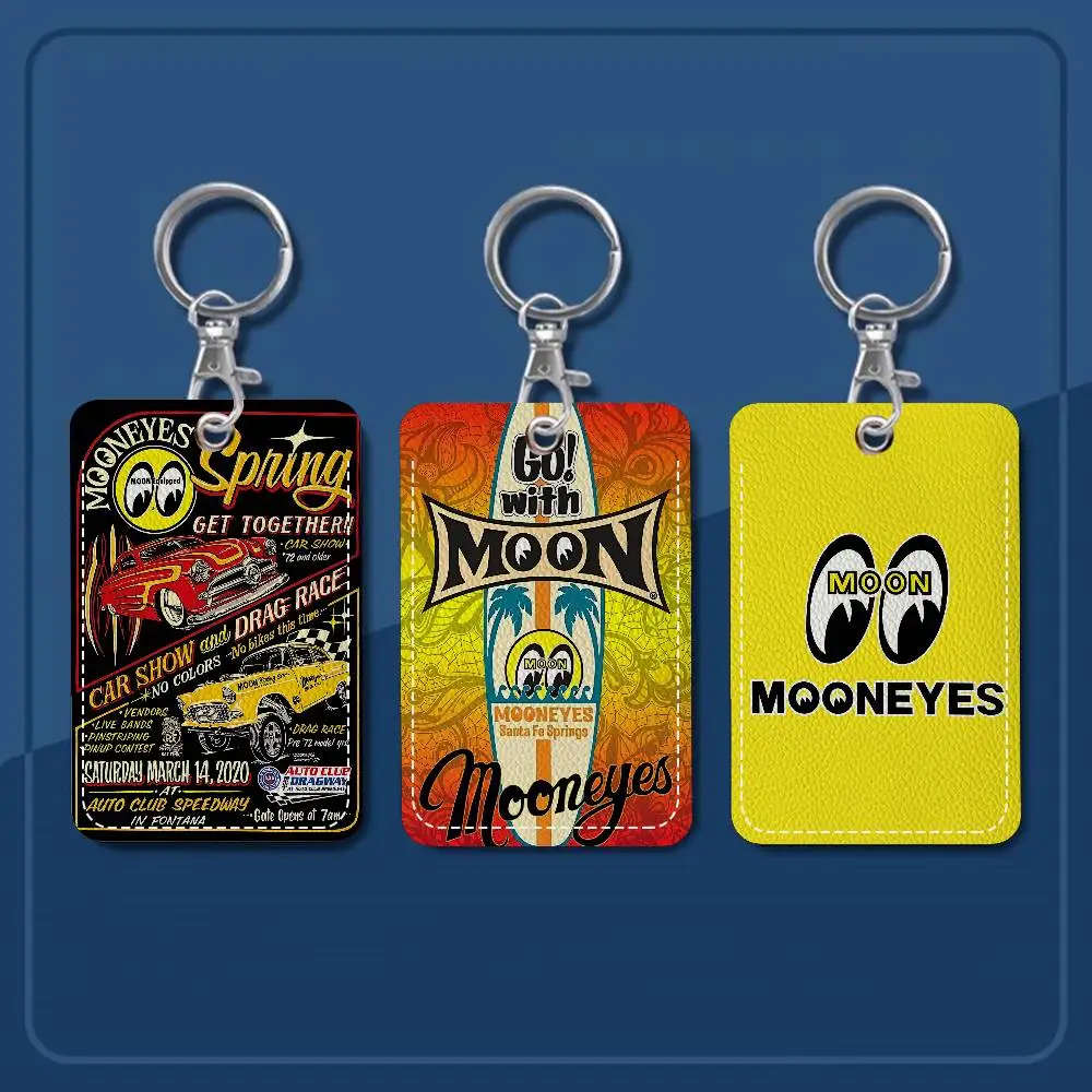 M-Mooneyes Print Cute Cartoon Inteated Elevator Card Acc Control Card Keychain Protective Cover Gift Keychain