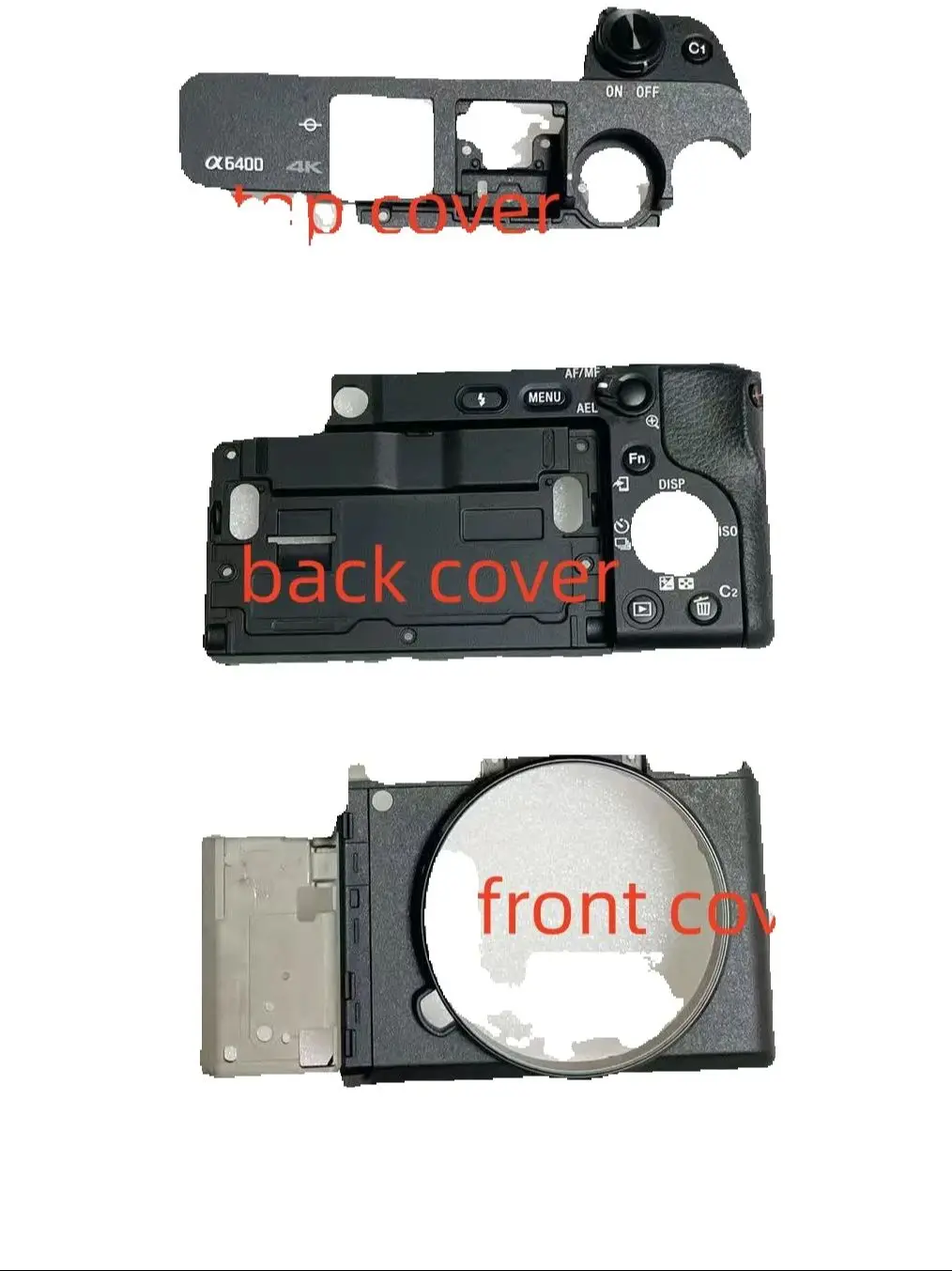 Новый оригинальный корпус камеры для Sony A6400 a6400, верхняя задняя передняя крышка, запасная часть